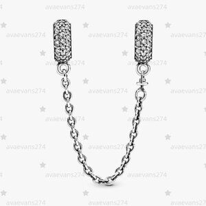 Pandora Sparkling Pavé Safety Chain Charm